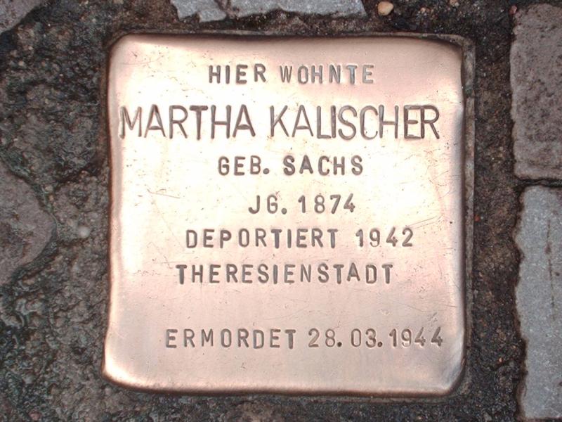 Stolperstein für Martha Kalischer