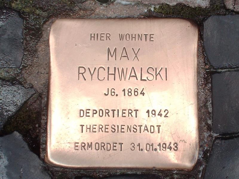 Stolperstein für Max Rychwalski