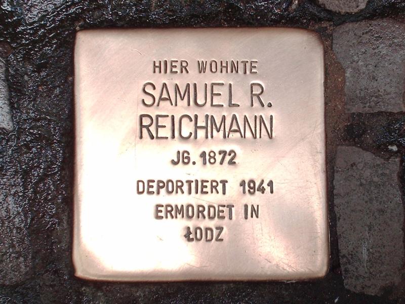 Stolperstein für Samuel R. Reichmann