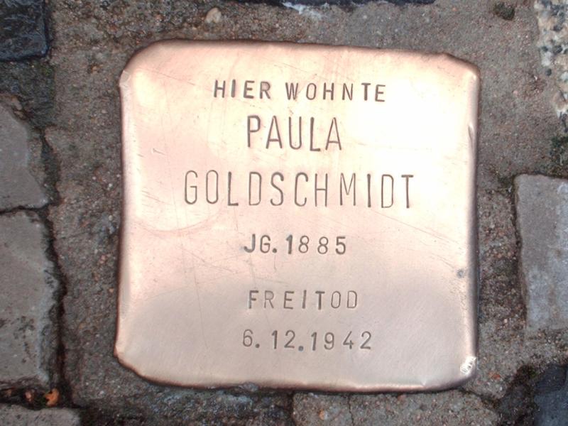 Stolperstein für Paula Goldschmidt