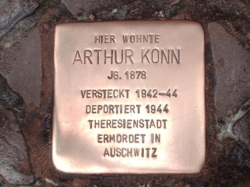 Stolperstein für Arthur Konn