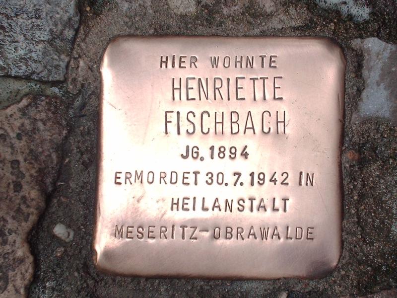 Stolperstein für Henriette Fischbach