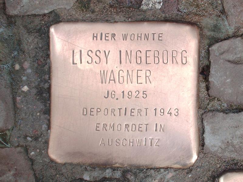 Stolperstein für Lissy Ingeborg Wagner