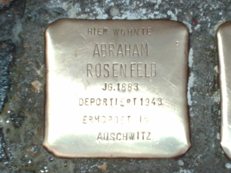 Stolperstein für Abraham Rosenfeld