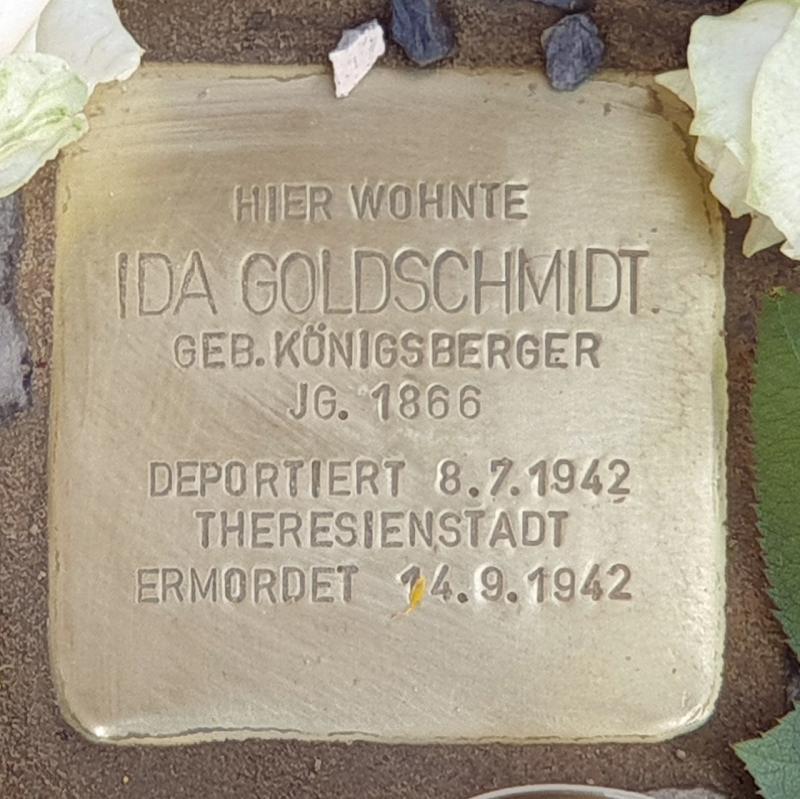 Stolperstein Ida Goldschmidt, Foto: OTFW Berlin