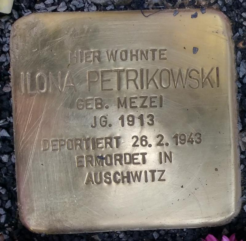 Stolperstein Ilona Petrikowski © Koordinierungsstelle Stolpersteine Berlin