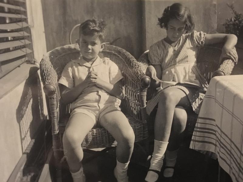 Eva und ihr Bruder Heinrich © Familie
