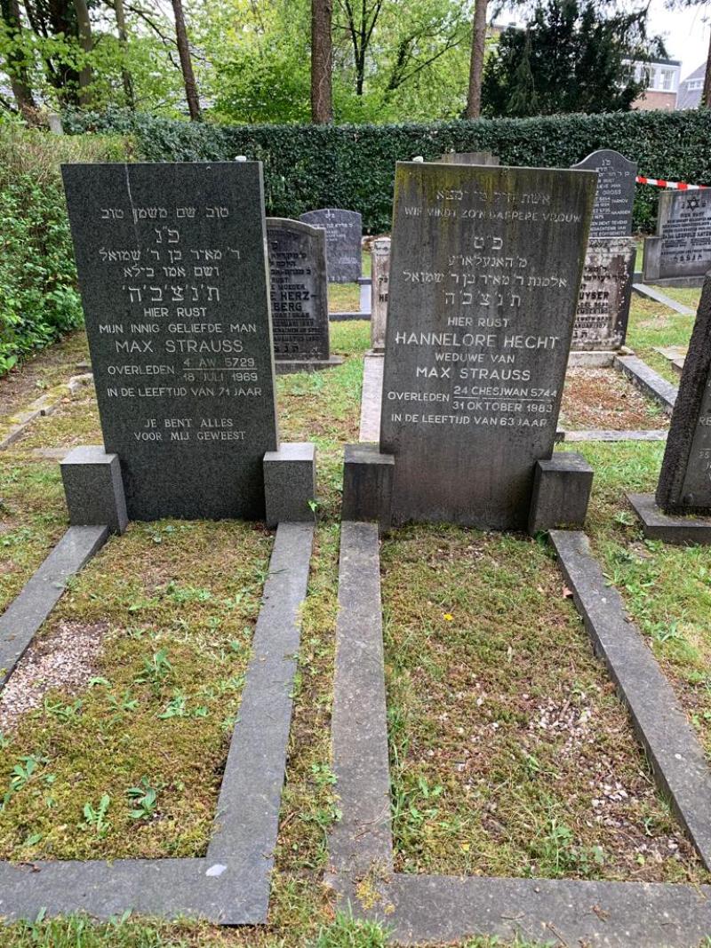 Gräber von Hanne Hecht-Strauss und Max Strauss © J.Kooperberg