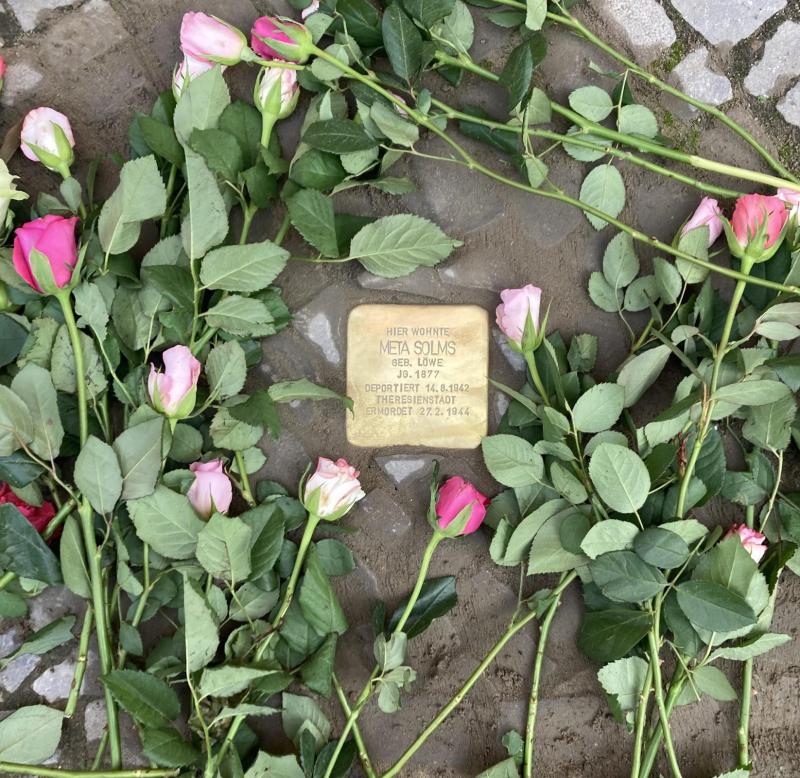 Stolperstein für Meta Solms © Museen Tempelhof-Schöneberg