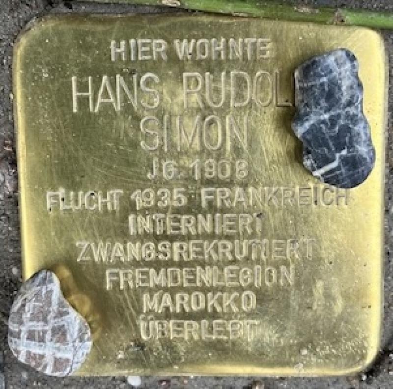 Stolperstein Hans Rudolf Simon © Stolperstein Initiative Mitte