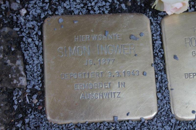 Stolperstein Simon Ingwer © Koordinierungsstelle Stolpersteine Berlin