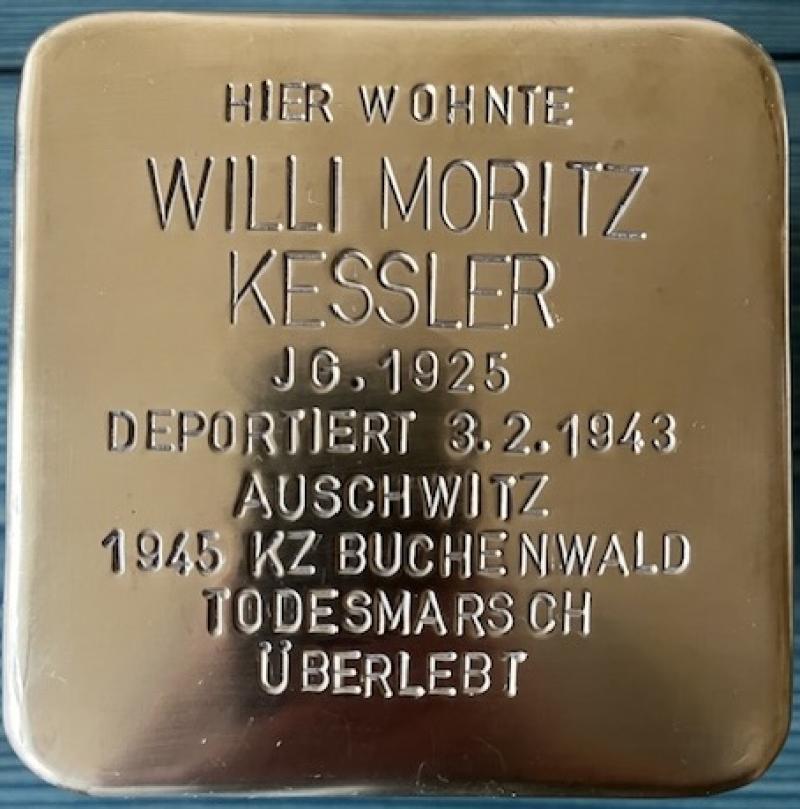 Stolperstein Willi Moritz Kessler © Initiative Mitte