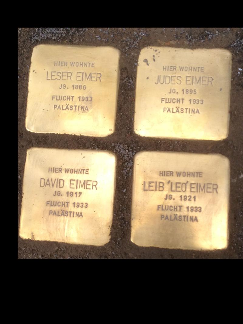 4 Stolpersteine für Familie Eimer in Alte Schönhauser Straße 4
