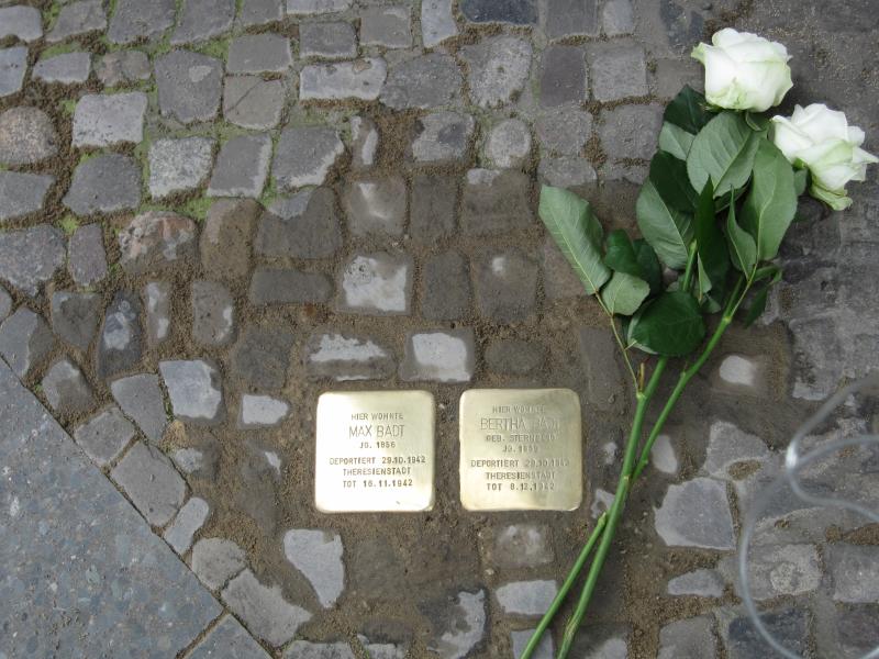 Stolpersteine für Max und Bertha Badt