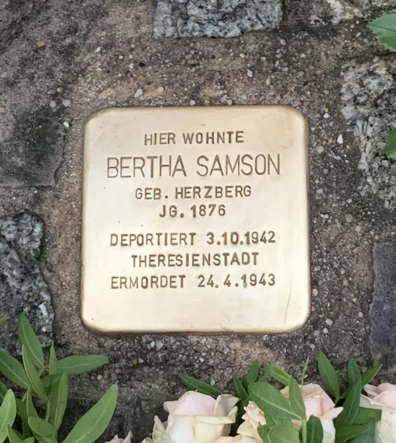 Stolperstein für Bertha Samson