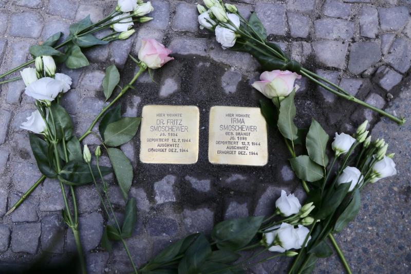 Stolpersteine für Fritz und Irma Smoschewer © D.Thünken-Klemperer
