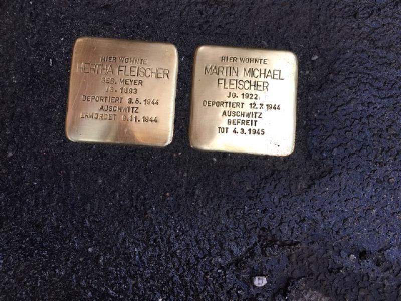 Stolpersteine der Familie Fleischer © E. Grunert