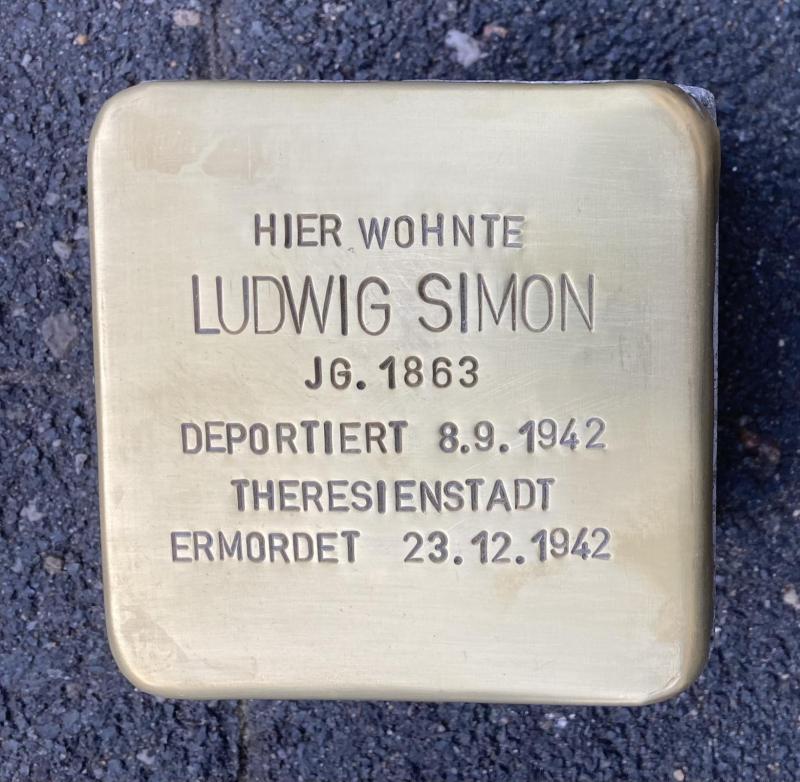 Stolperstein für Ludwig Simon © Chr. Scheidemann
