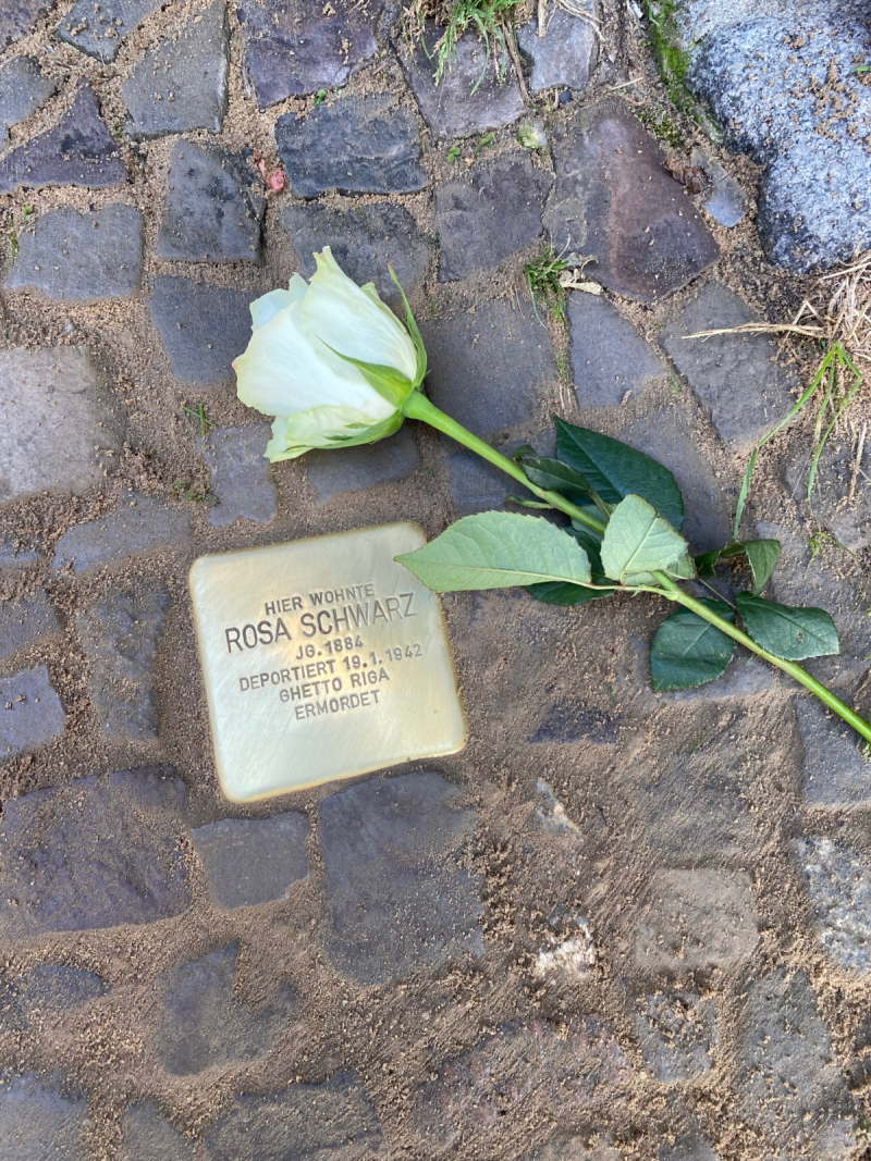 Stolperstein für Rosa Schwarz © E. Grunert