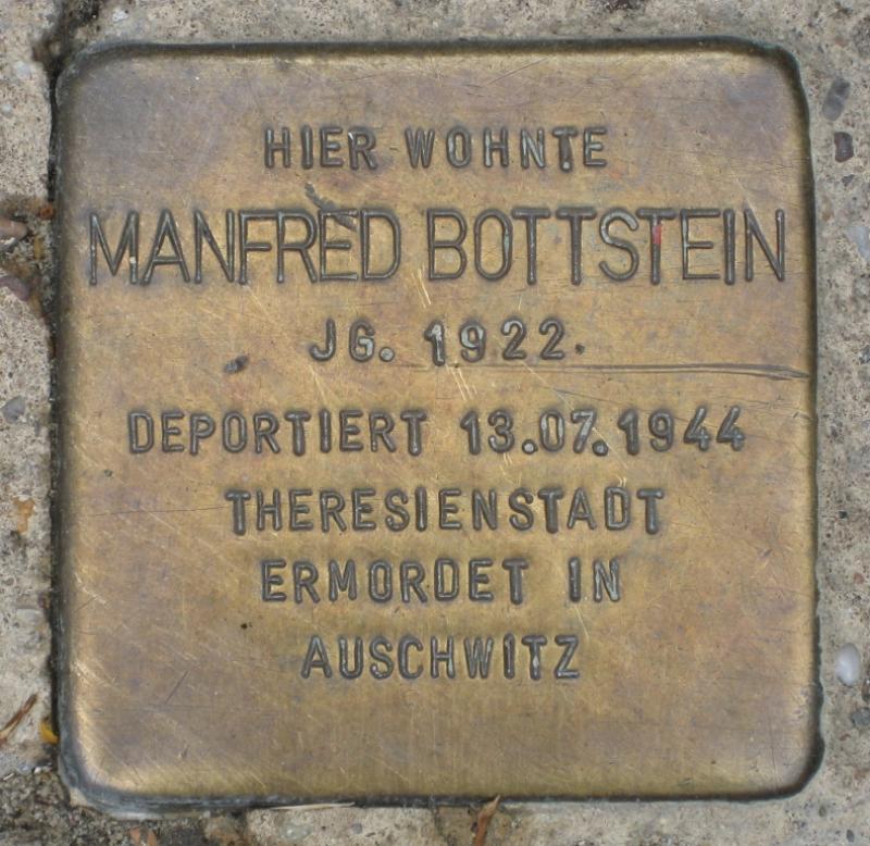 Stolperstein für Manfred Bottstein.