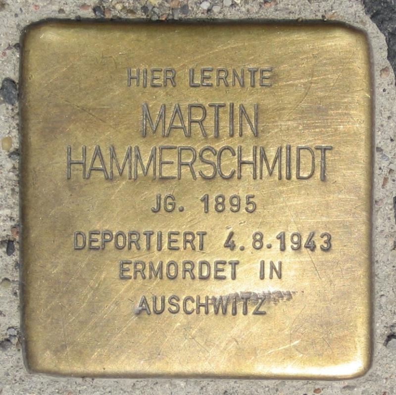 Stolperstein für Martin Hammerschmidt.