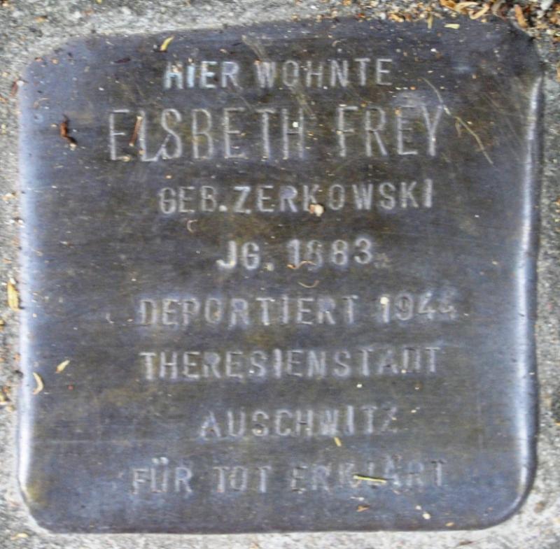 Stolperstein für Elsbeth Frey.