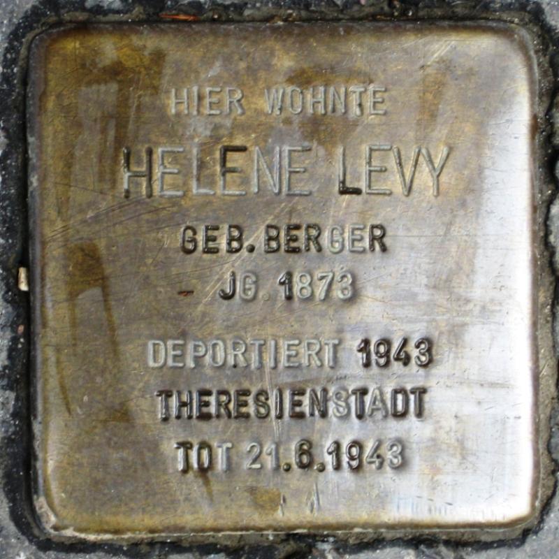 Stolperstein für Helene Levy.