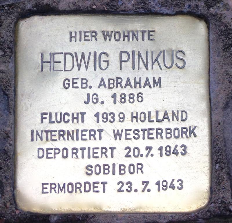 Stolperstein Hedwig Pinkus