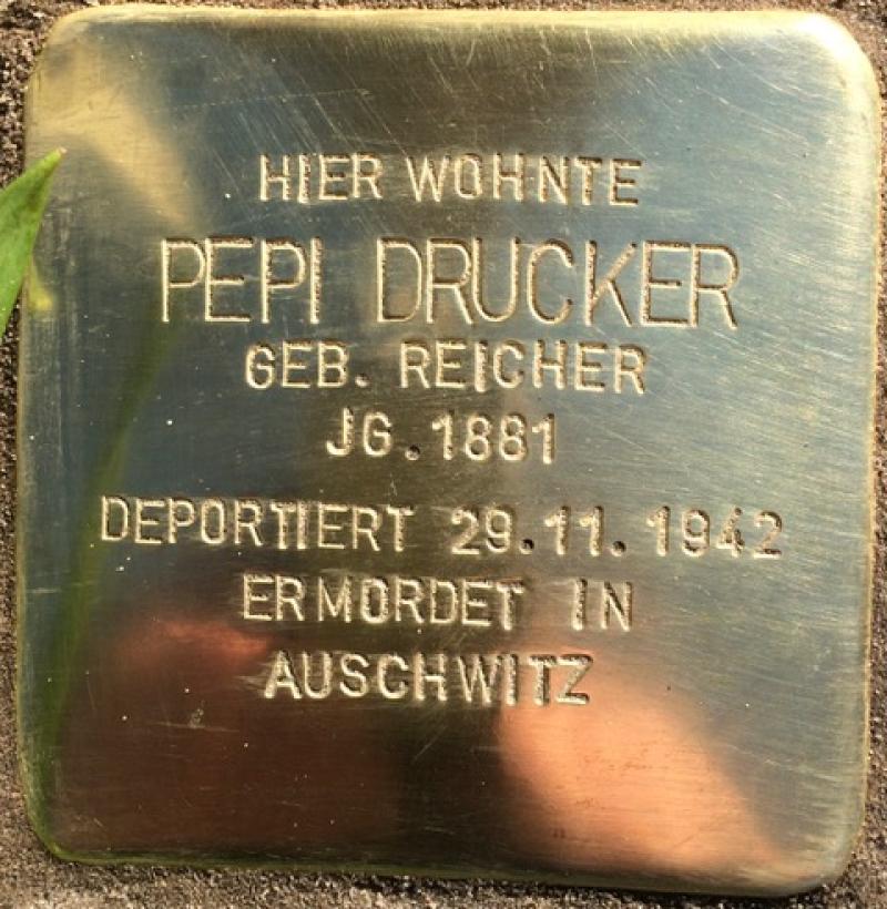 Stolperstein Pepi Drucker © Stolperstein Initiative Mitte 