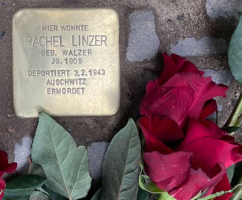 Stolperstein für Rachel Linzer © D. Thünken-Klemperer