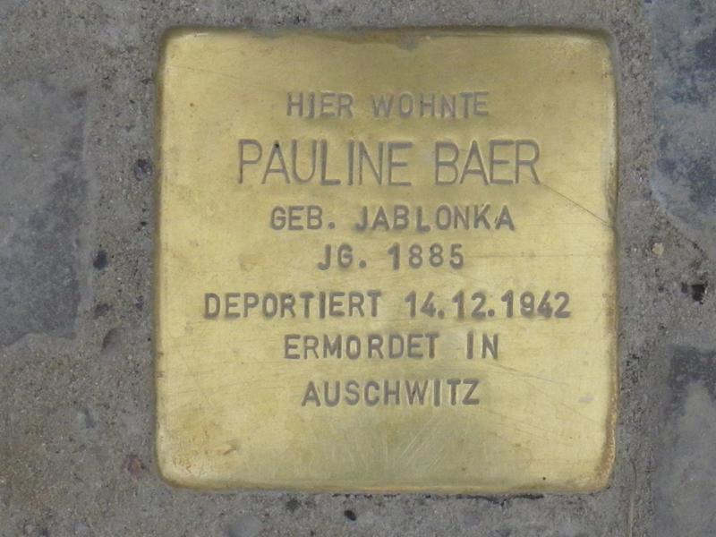 Foto: Initiative Stolpersteine Charlottenburg-Wilmersdorf