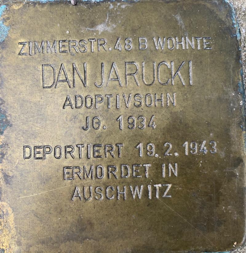 Stolperstein Dan Jarucki © Hans-Wilhelm Saure