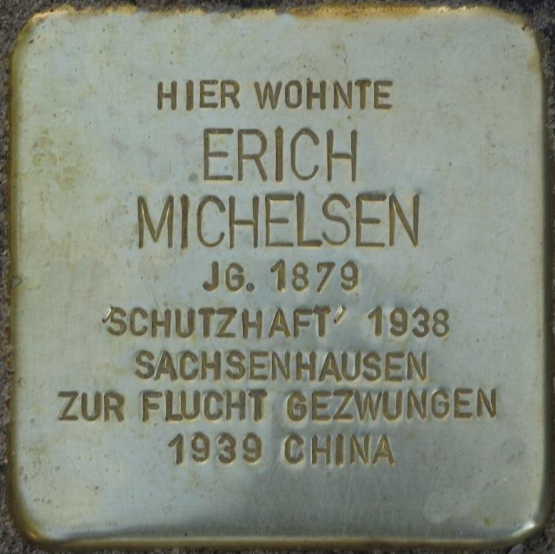 Stolperstein Erich Michelsen - Bild: Stolpersteine-Initiative CW, Hupka