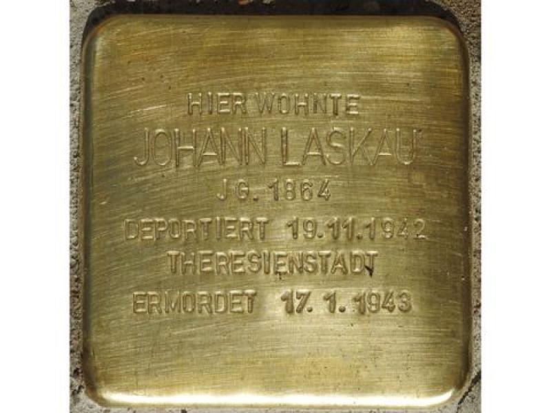 Stolperstein Johann Laskau © H. J. Hupka