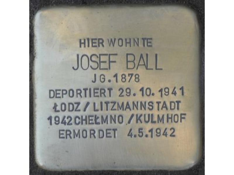 Stolperstein Josef Ball
