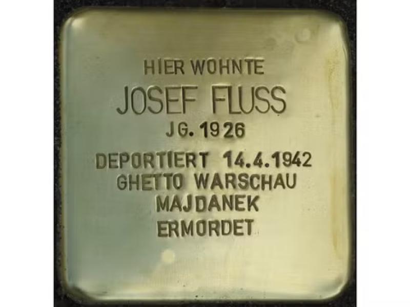 Stolperstein Josef Fluss © H.J. Hupka
