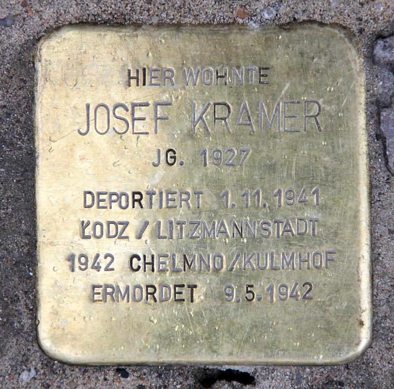 Stolperstein für Josef Kramer © OTFW