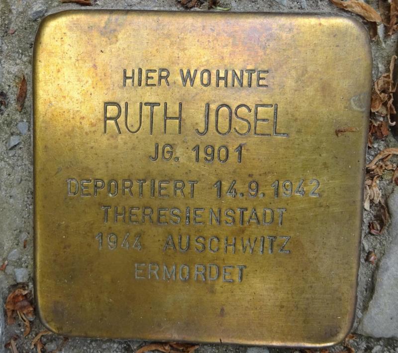 Stolperstein Ruth Josel © S.Davids