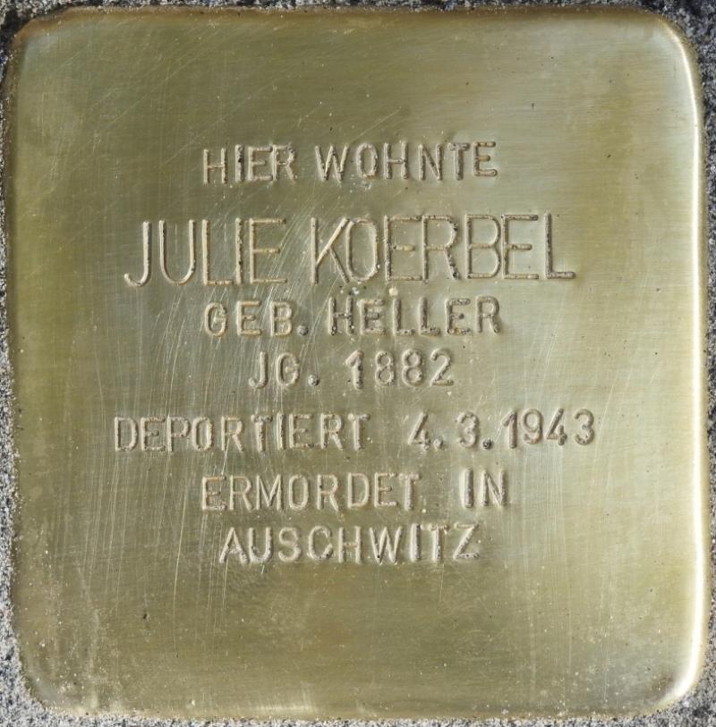Stolperstein für Julie Koerbel