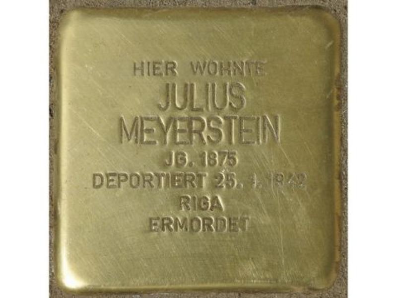 Stolperstein Julius Meyerstein © H. J. Hupka