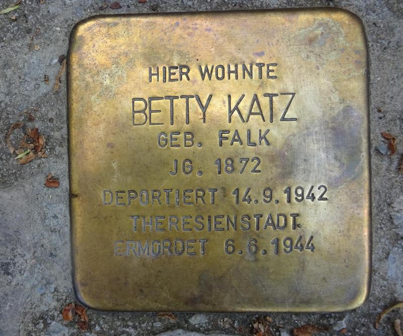 Stolperstein Betty Katz © S.Davids