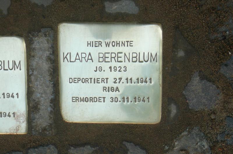 Foto: Initiative Stolpersteine Charlottenburg-Wilmersdorf