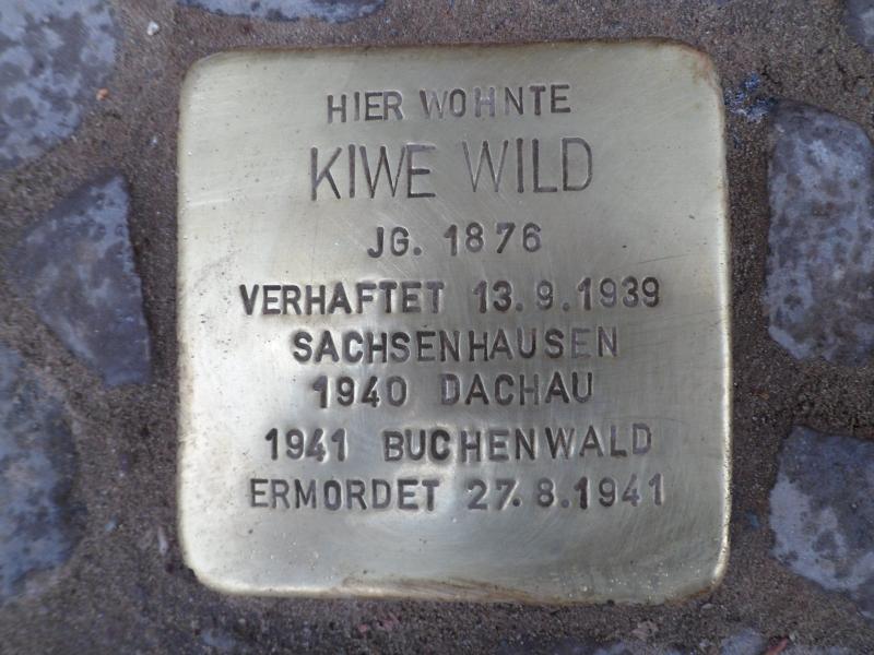 Stolperstein für Kiewe Wild