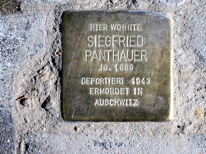 Stolperstein für Siegfried Panthauer. Copyright: MTS