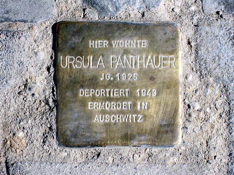 Stolperstein für Ursula Panthauer. Copyright: MTS