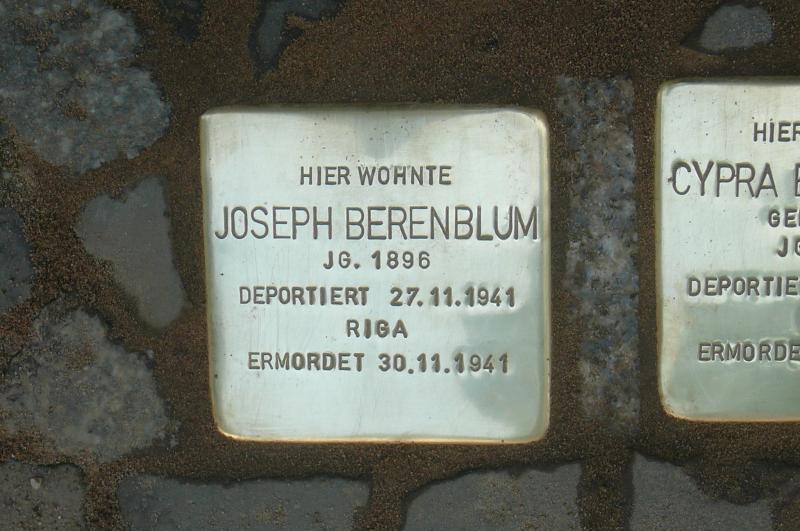 Foto: Initiative Stolpersteine Charlottenburg-Wilmersdorf