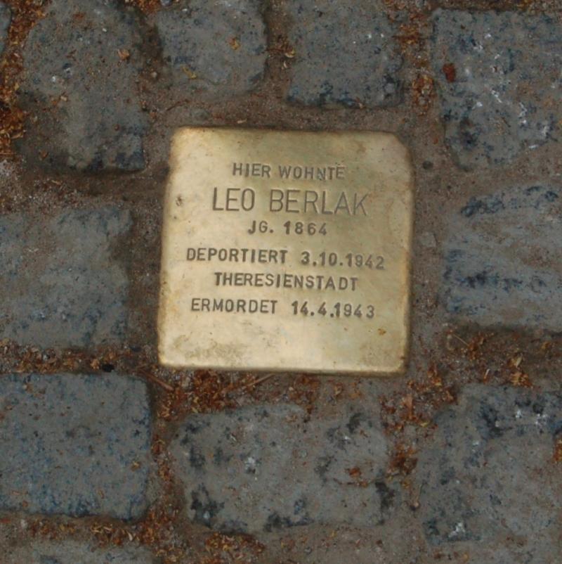 Stolperstein Leo Berlak (c/o Projekt-Stolpersteine)