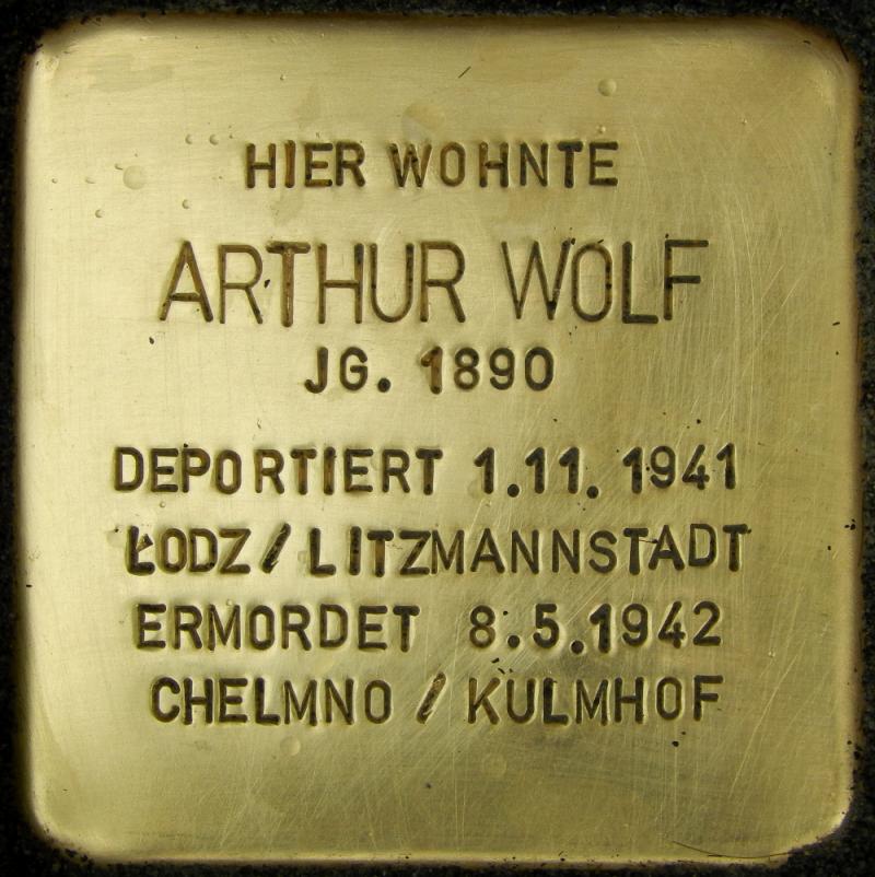 Stolperstein für Arthur Wolf