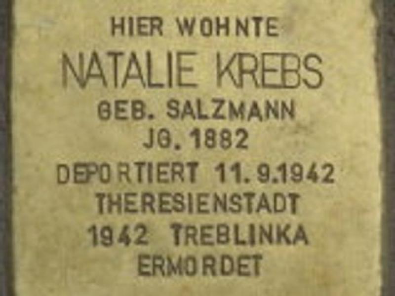 Stolpersteine Natalie Krebs, Bild: H.-J. Hupka