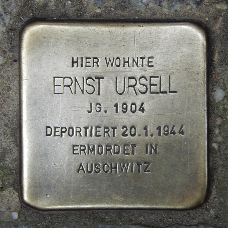 Stolperstein für Ernst Ursell